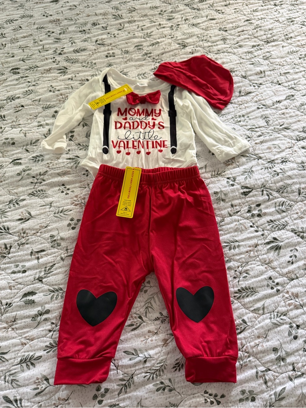 Valentines Day Baby Outfit 3-6 months